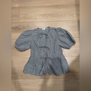 Wilfred violette linen blouse